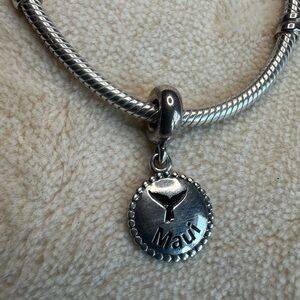 Pandora Hawaii Exclusive Maui Whale Tail Destination Dangle Retired RARE